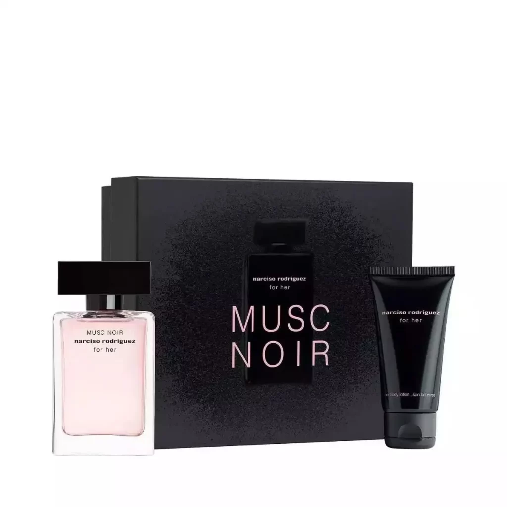 gift set - Narciso Rodriguez For Her Musc Noir Gift Set (EDP 90 ML + Body Lotion 10 ML) - Parcos Luxezine