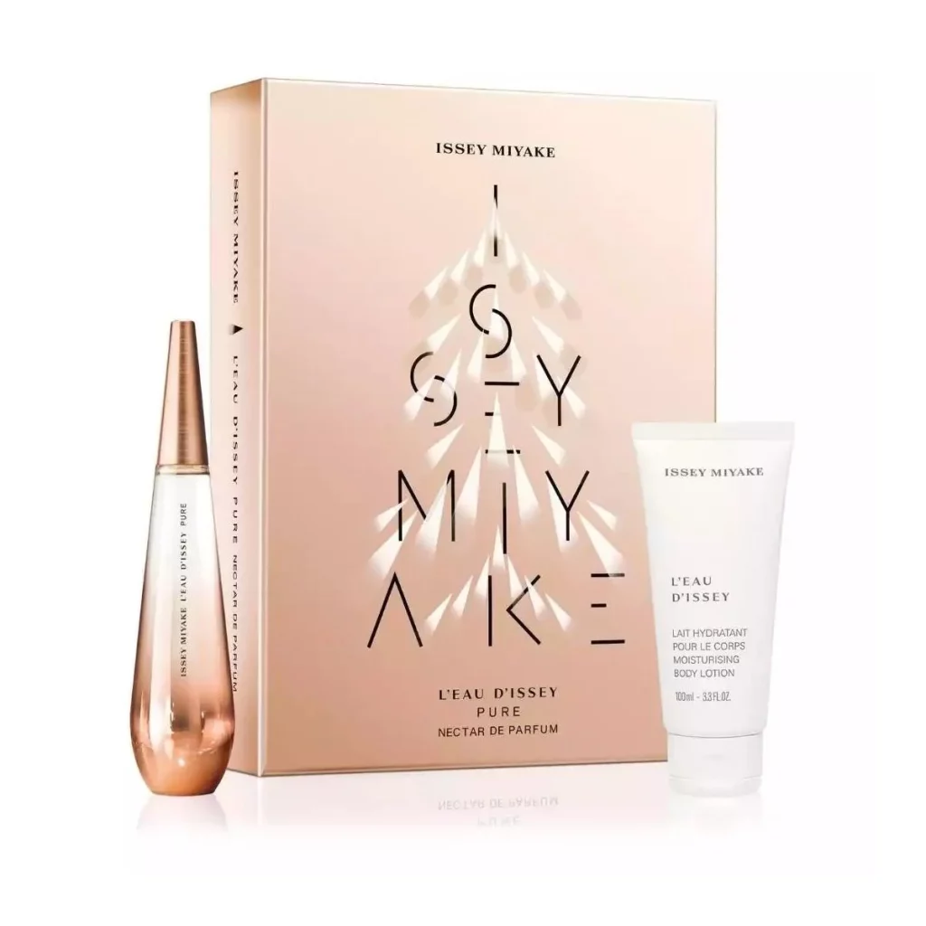 gift set - Issey Miyake L'Eau d'Issey Pure Nectar de Parfum Gift Set (EDP 50 ML + Moisturising Body Lotion 100 ML) - Parcos Luxezine